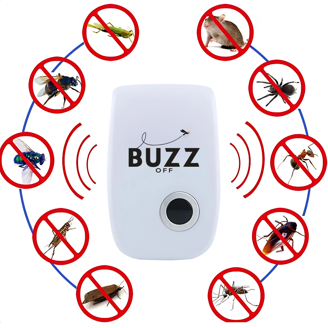 BuzzOff™ | Repelente eléctrico de plagas domésticas
