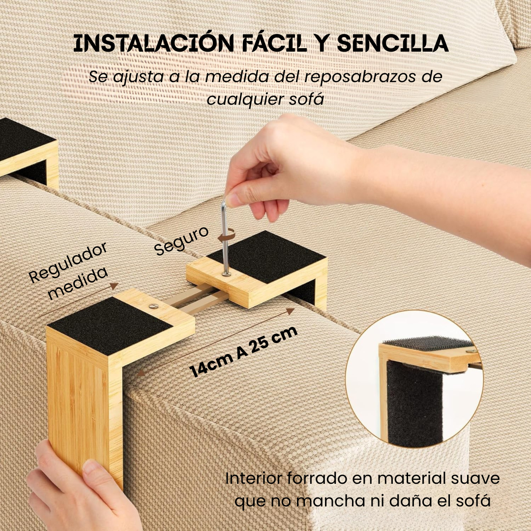 Easy Rest: Bandeja para Sofá Multifunción