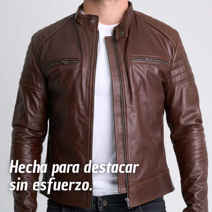 BlackVolt™– Chaqueta de Cuero Premium para Hombre