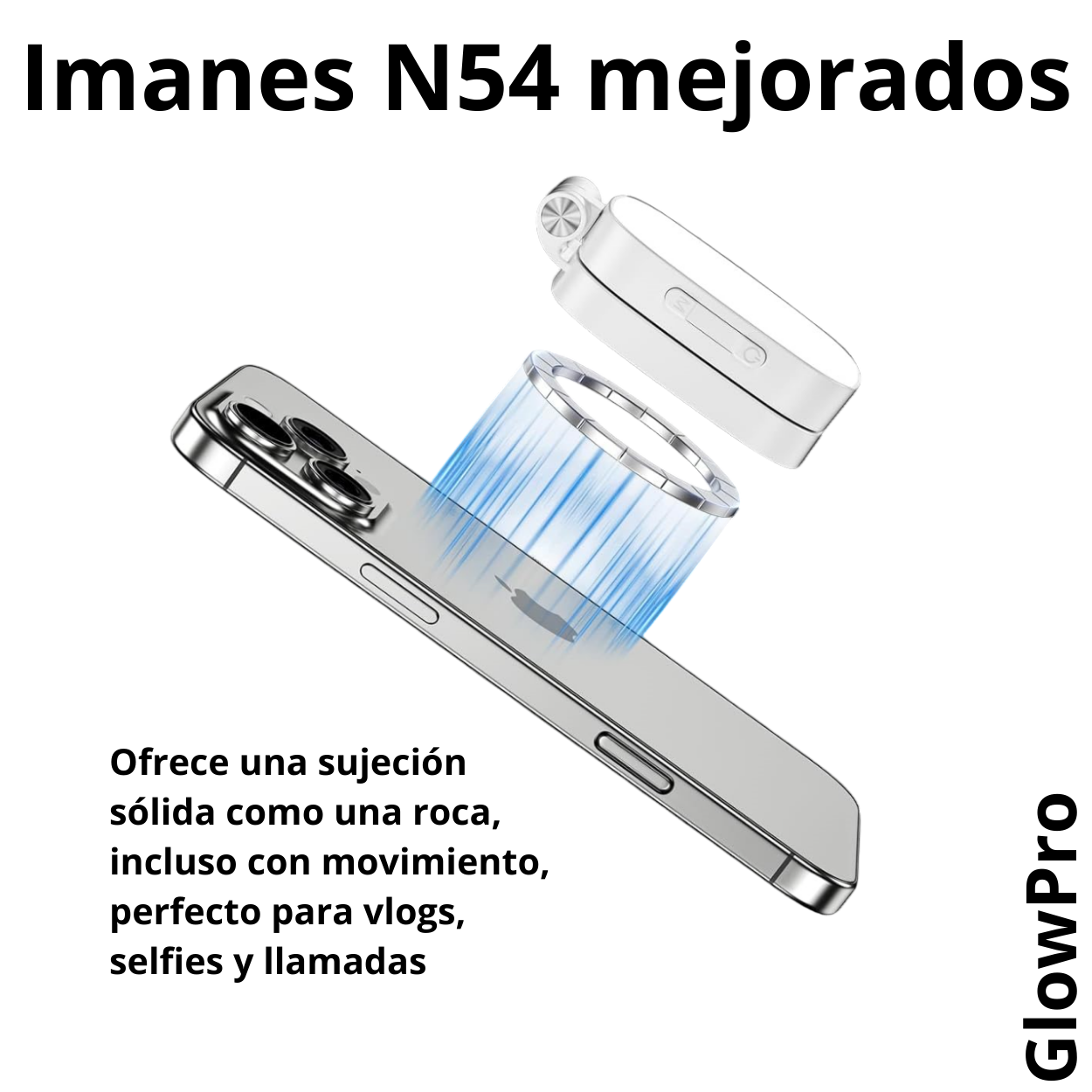 Glow Pro: Anillo de Luz Magnético para Móvil