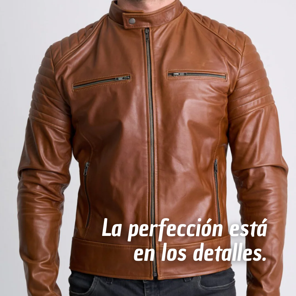 BlackVolt™– Chaqueta de Cuero Premium para Hombre