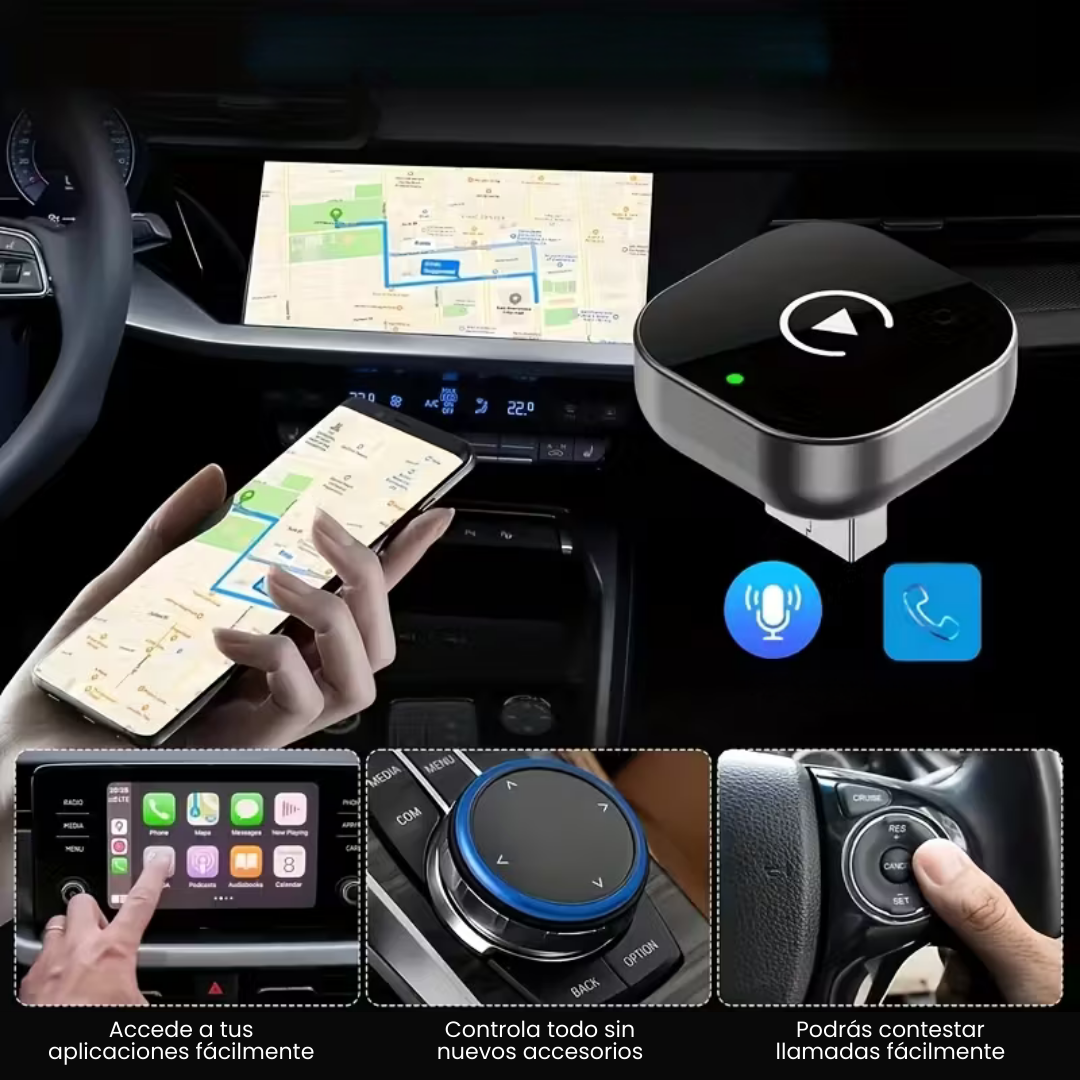 Drive Link: Adaptador Inalámbrico para CarPlay/Android Auto