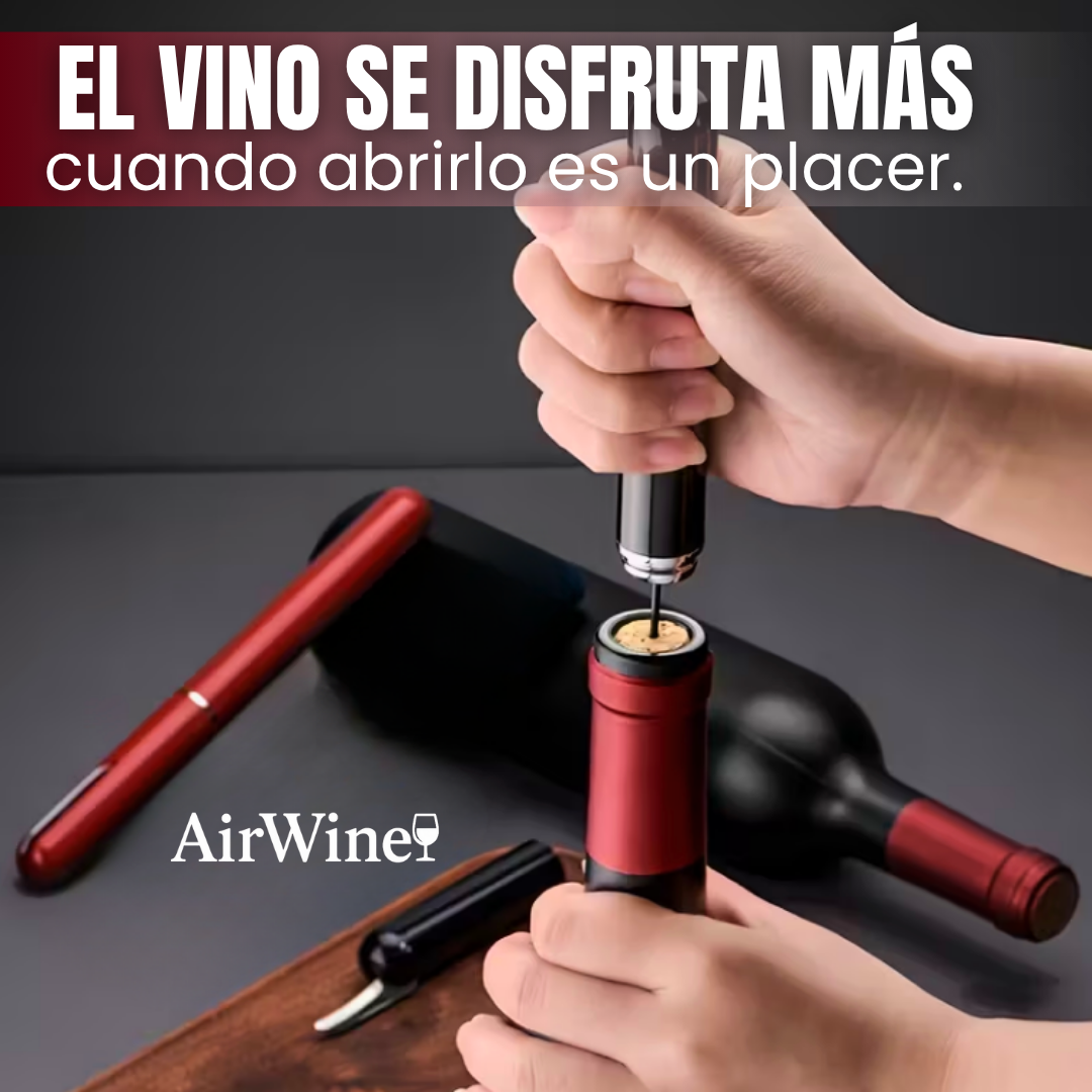 AirWine™ | Abridor de Botellas de Vino por Presión de Aire