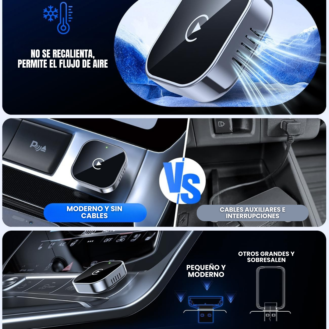 Drive Link: Adaptador Inalámbrico para CarPlay/Android Auto