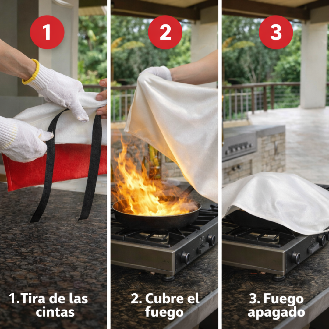 SafeGuard Shield: Manta Ignífuga de Emergencia