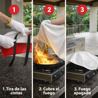 SafeGuard Shield: Manta Ignífuga de Emergencia