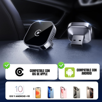 Drive Link: Adaptador Inalámbrico para CarPlay/Android Auto