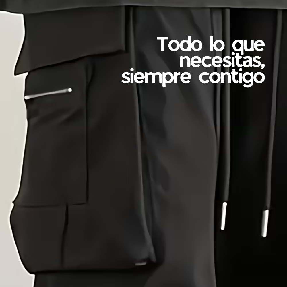 FlexCargo™ – Pantalón Cargo Elástico de Hombre