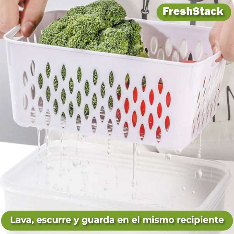 FreshStack - Pack de 5 recipientes