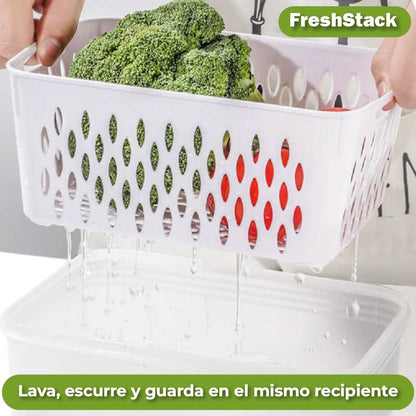 FreshStack - Pack de 5 recipientes