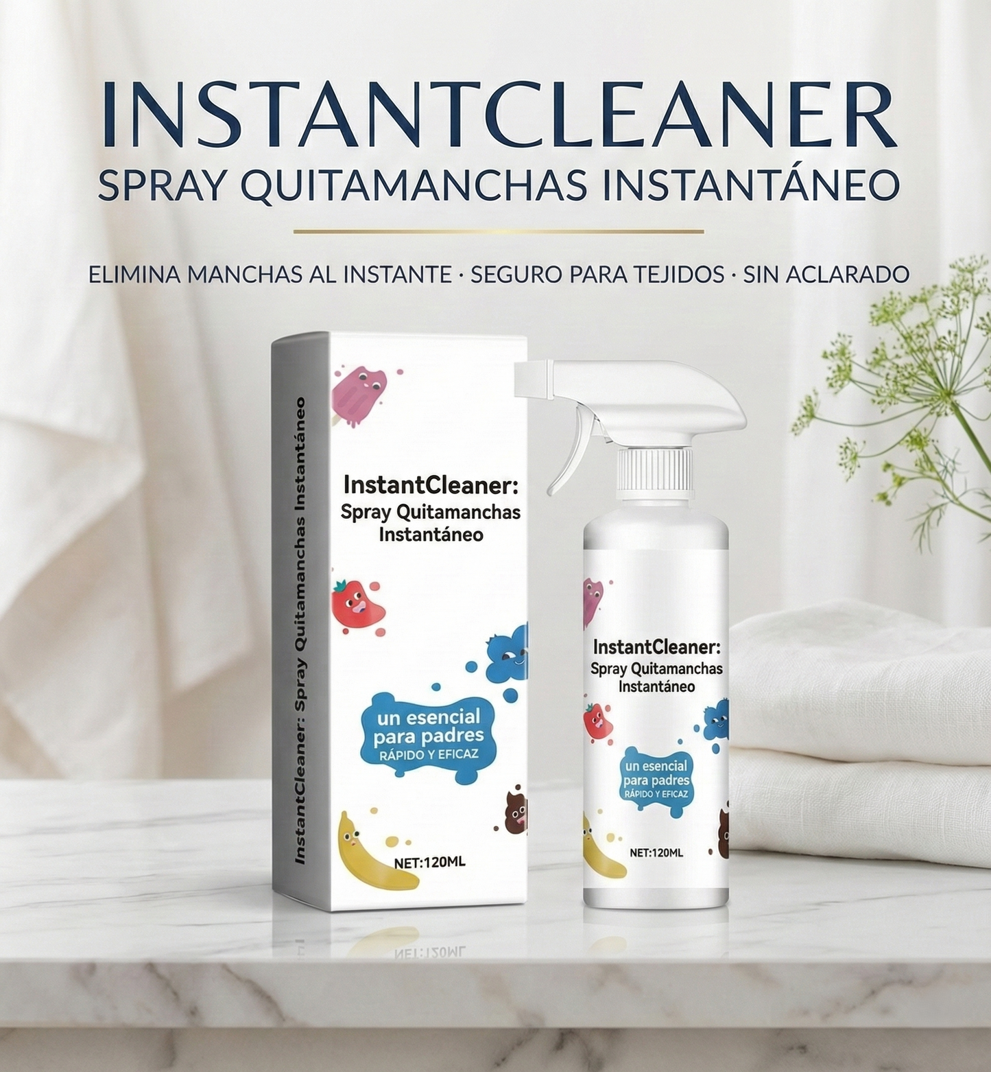 InstantCleaner: Spray Quitamanchas Instantáneo