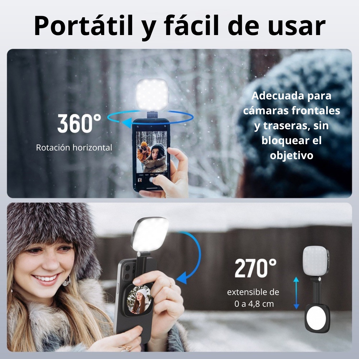 Glow Pro: Anillo de Luz Magnético para Móvil