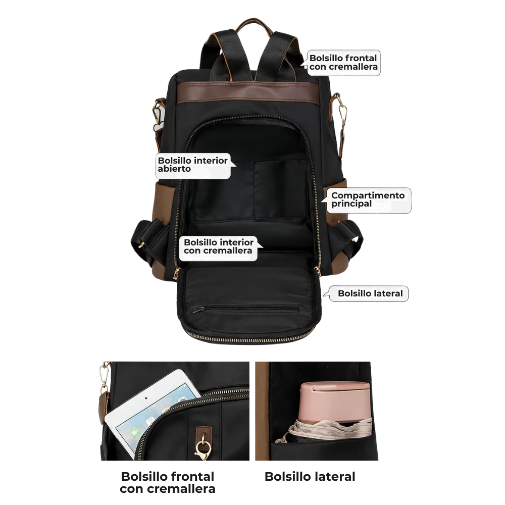 Mura: Bolso Doble Estilo e Impermeable