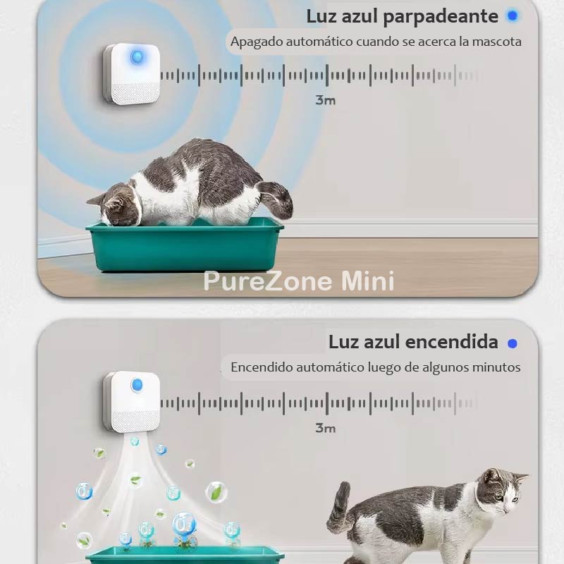 PureZone Mini | Desodorizador Iónico Recargable para Mascotas y Espacios