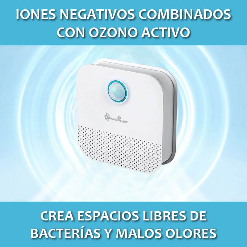 PureZone Mini | Desodorizador Iónico Recargable para Mascotas y Espacios