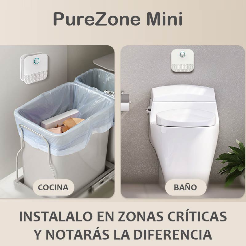 PureZone Mini | Desodorizador Iónico Recargable para Mascotas y Espacios