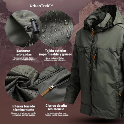 UrbanTrek™ – Chaqueta Impermeable & Térmica de Hombre