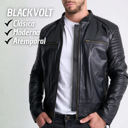 BlackVolt™– Chaqueta de Cuero Premium para Hombre